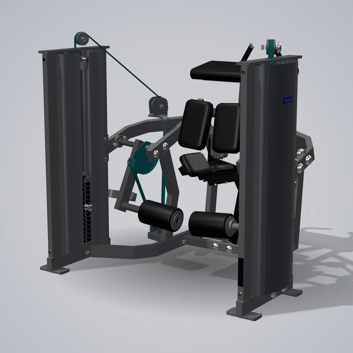 Leg Curl PM2047 — 3D visualization
