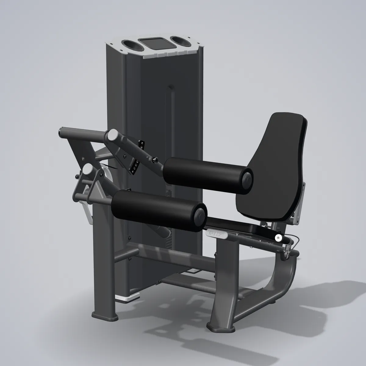 Seated Leg Curl E7023A — wizualizacja 3D