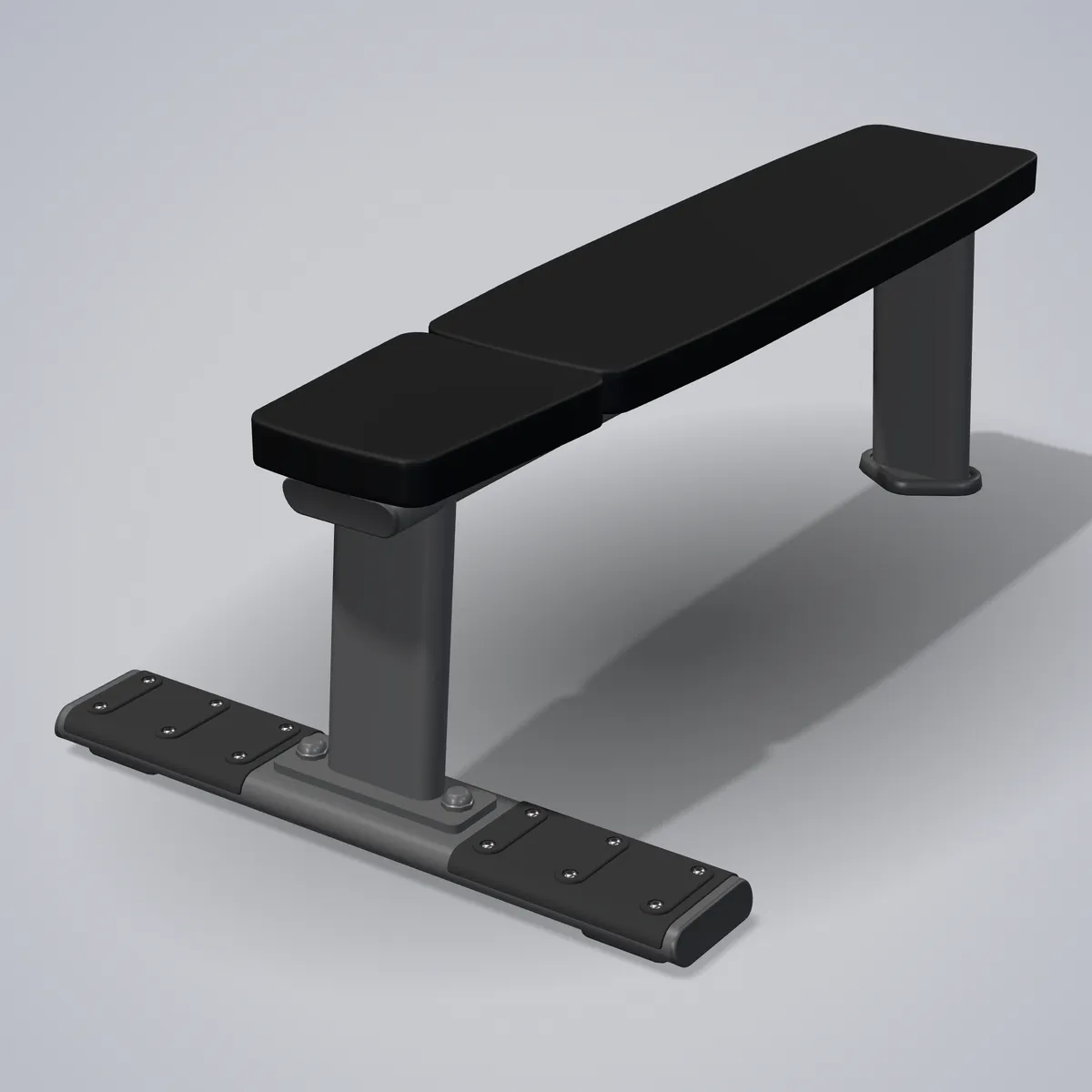 Flat Bench E7036 — 3D visualization