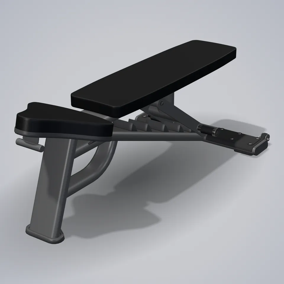 Super Bench E7039 — 3D visualization