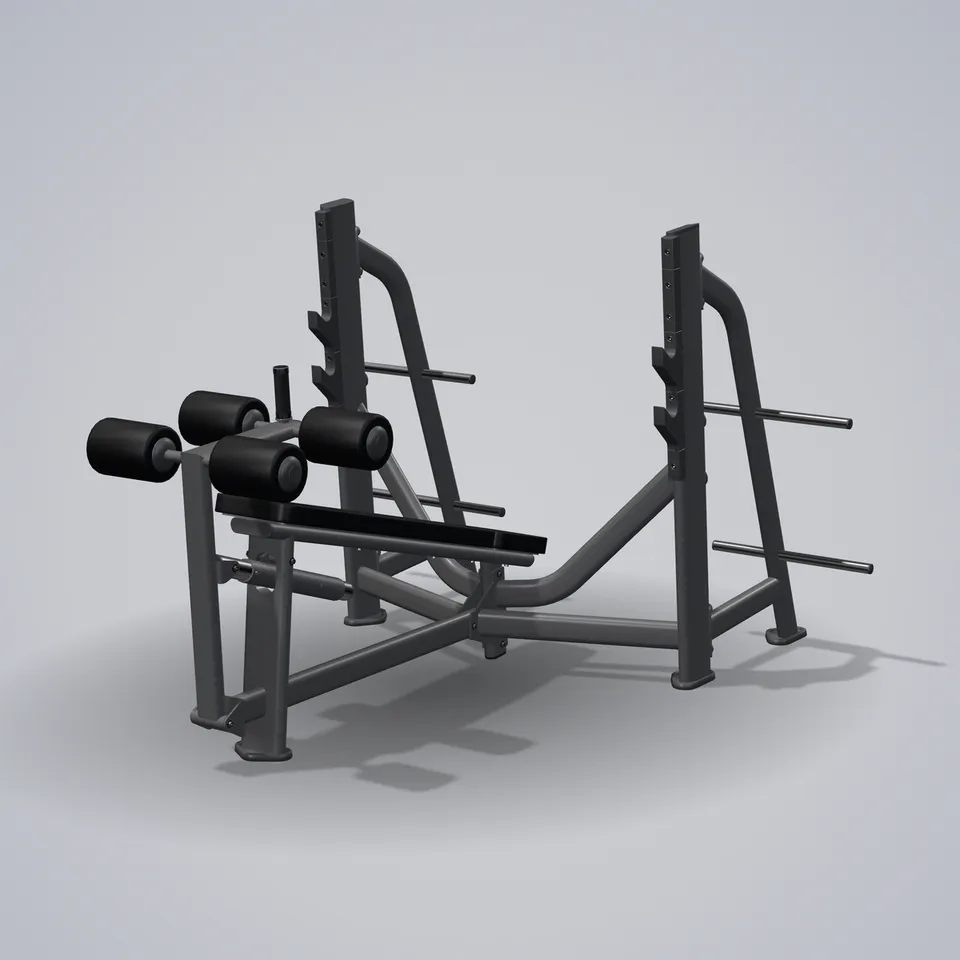 Olympic Bench Decline E7041 — 3D visualization