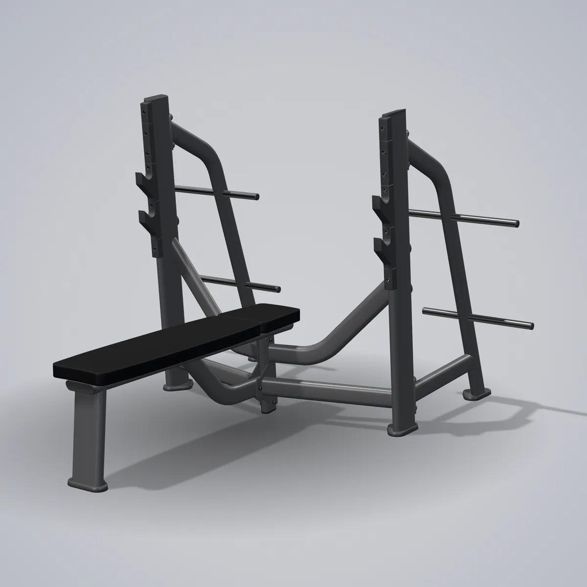 Olympic Bench E7043 — 3D visualization