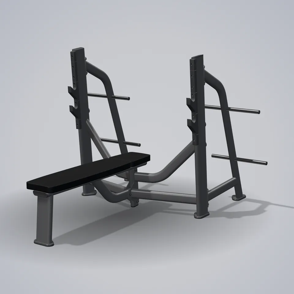 Olympic Bench E7043 — 3D visualization