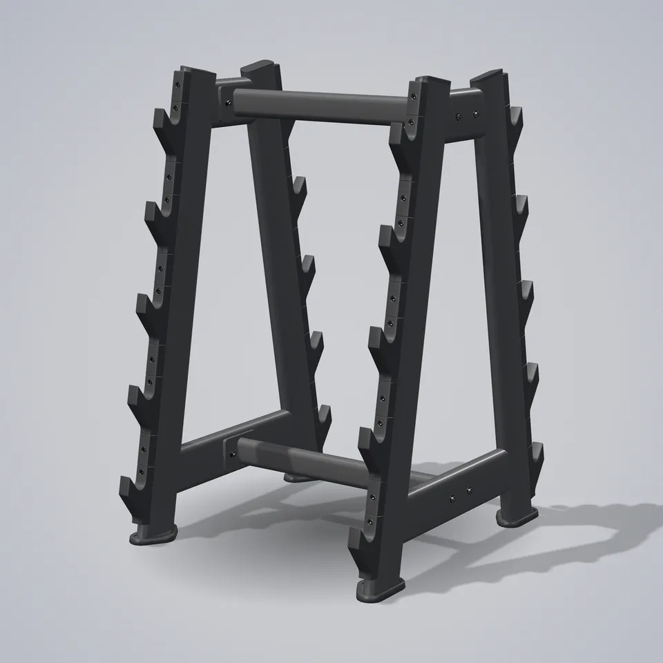 Barbell Rack E7055 — 3D visualization