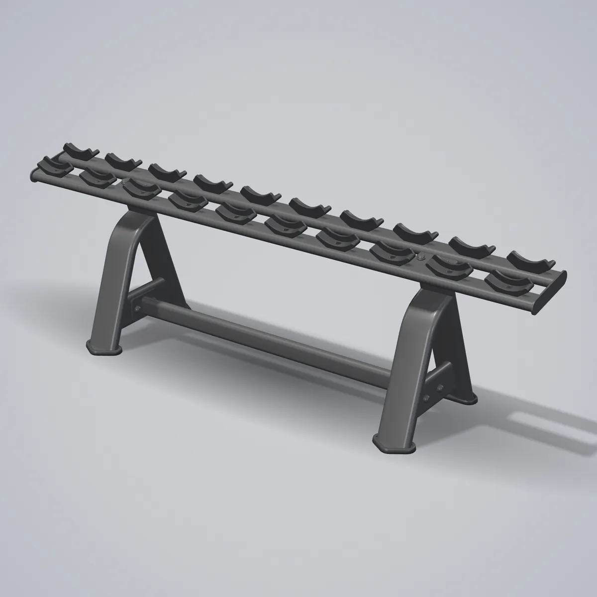 Dumbbell Rack E7067 — wizualizacja 3D