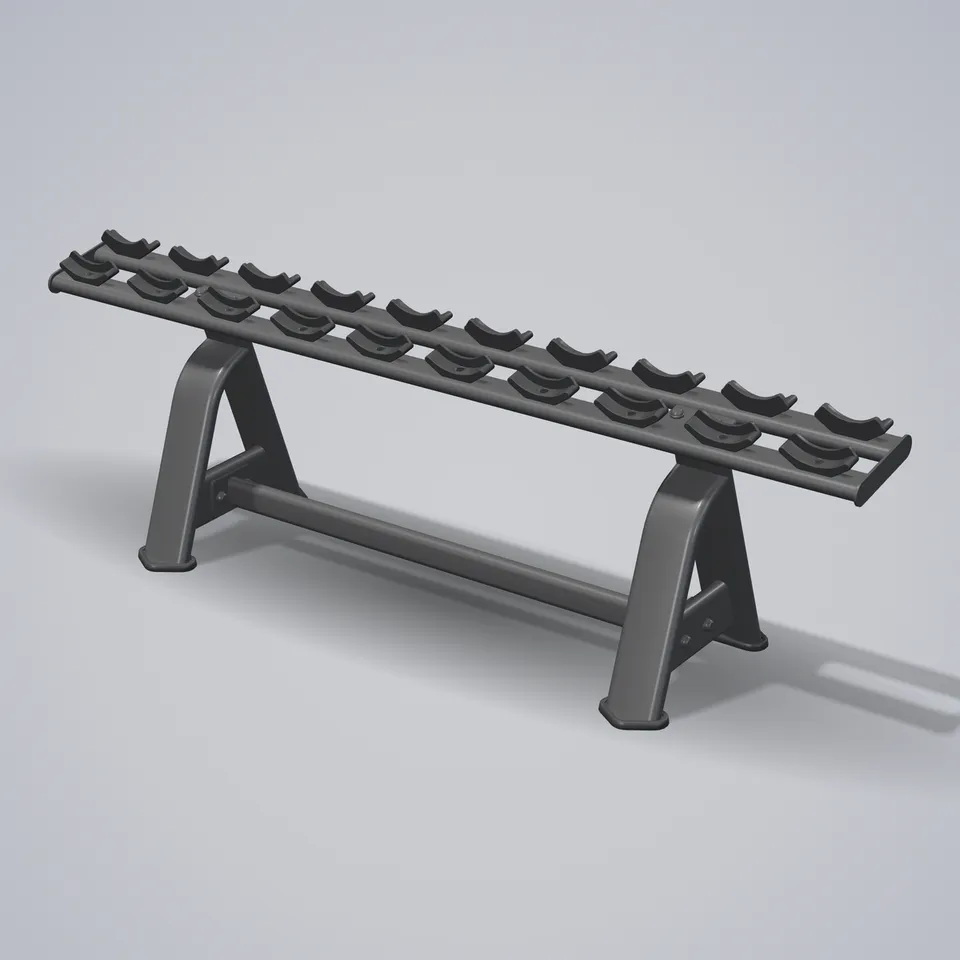 Dumbbell Rack E7067 — 3D visualization