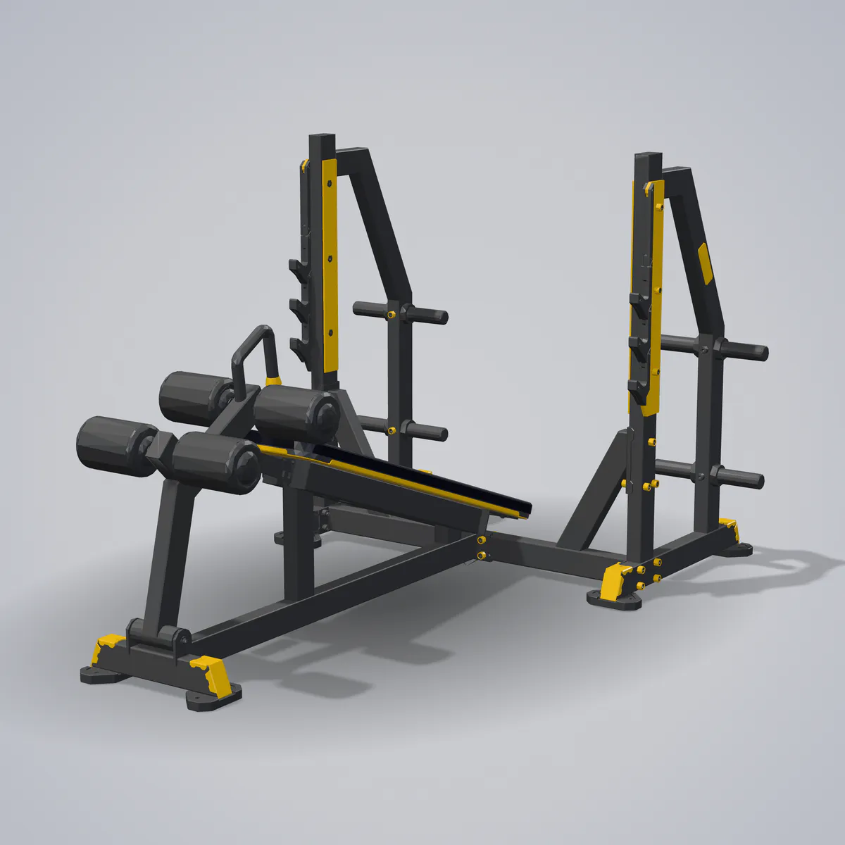 Olympic Decline Bench Y973ZAG — wizualizacja 3D